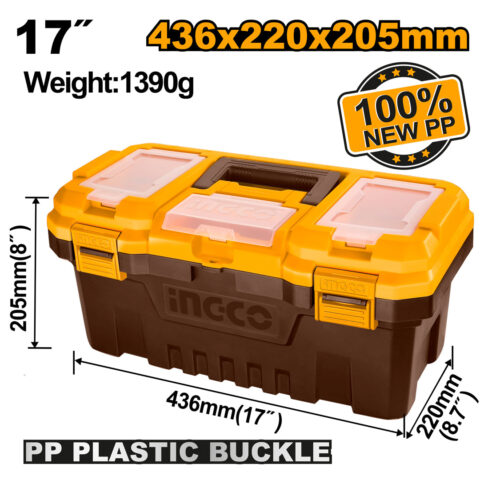 17 Inch Plastic PP Tool Box with Tray PBX1701 ING-TS
