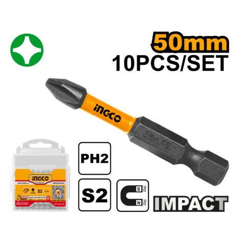 10 Pcs / Set Industrial Impact Screwdriver Bit SDBIM11PH223 ING-AC