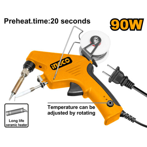 Soldering Gun w/ Rotating Adjustable Temperature 90W SI016732 ING-HT