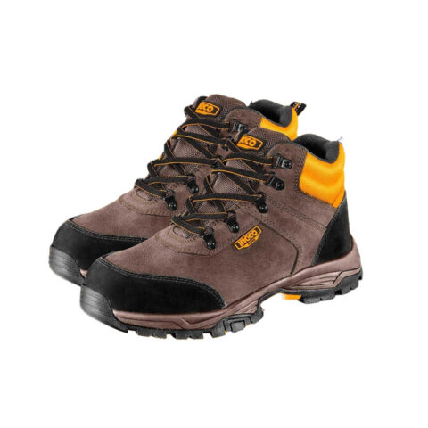 Ingco Safety Boots, SB Class, Leather and EVA/Rubber Sole, Oil Resistant SSH11SB ING-HT