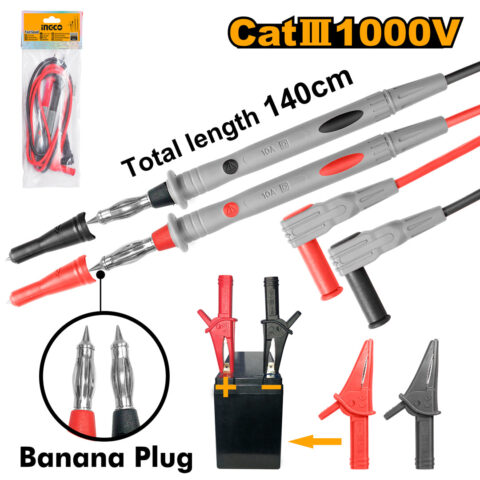 Test Line Lead Probe and Alligator Clips Set TL31432 ING-MT
