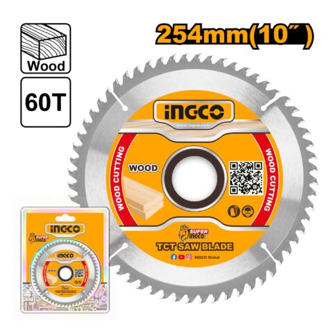 10 Inch 60T Industrial TCT Saw Blade Wood Cutting for Circular Saw TSB125423 ING-AC
