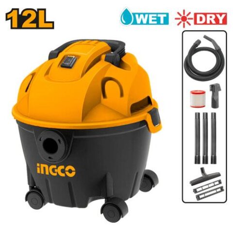 12 Liter 1200W Wet & Dry Vacuum Cleaner VC12121 ING-PT