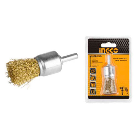 End Pencil Brush for Drill 25mm 1/4 WB70241 ING-AC