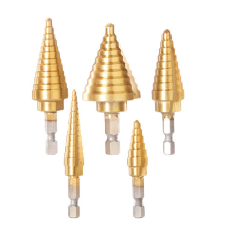 Step Drill Bit Cone Drill Bits High Speed Steel 10-20mm/6-35mm/6-38mm/10-45mm AKSDS ING-AC