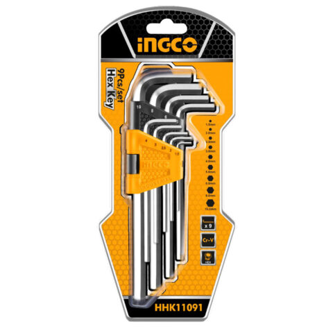 9 Pcs / Set Hex Allen Wrench Key HHK11091 ING-HT