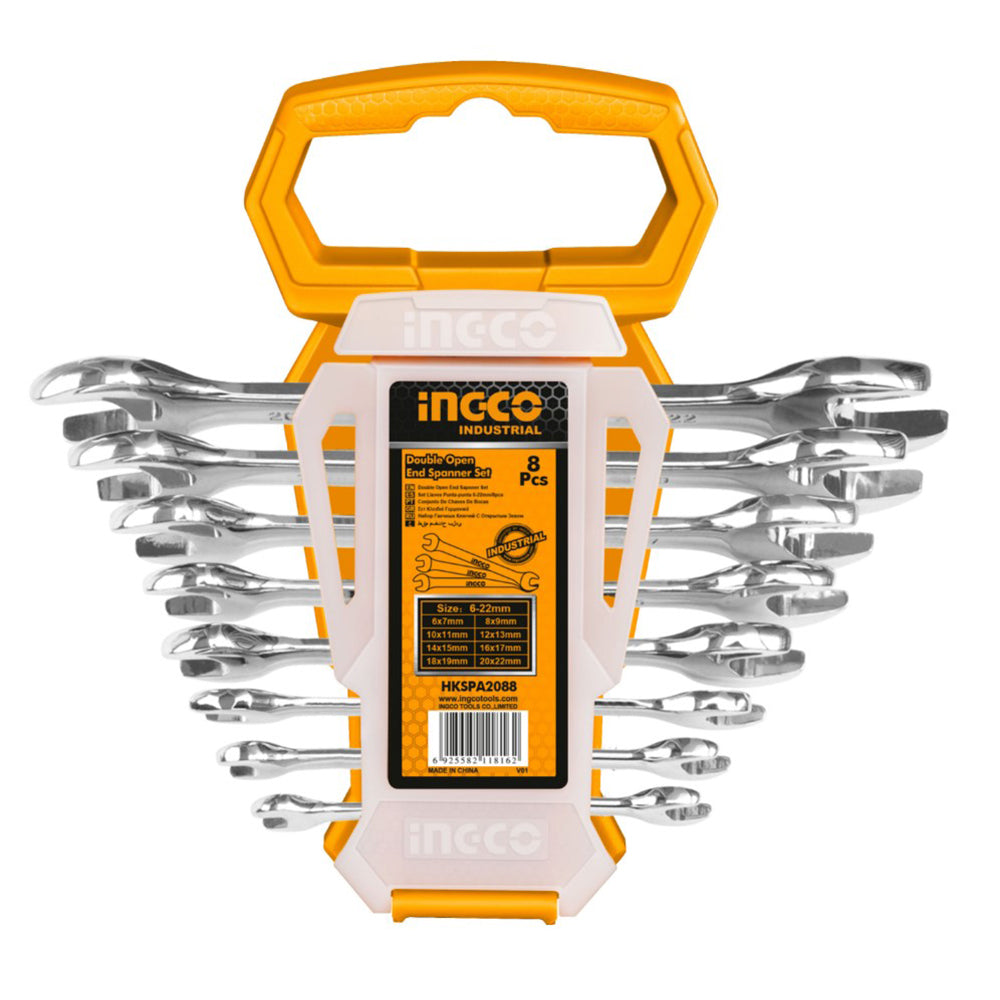 8 Pcs Double Open End Spanner Set HKSPA2088 ING-HT