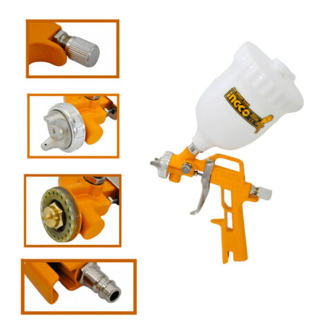 Air Spray Gun 600cc with 1.5mm Nozzle Suitable for Base Coating ASG240613 ING-AC