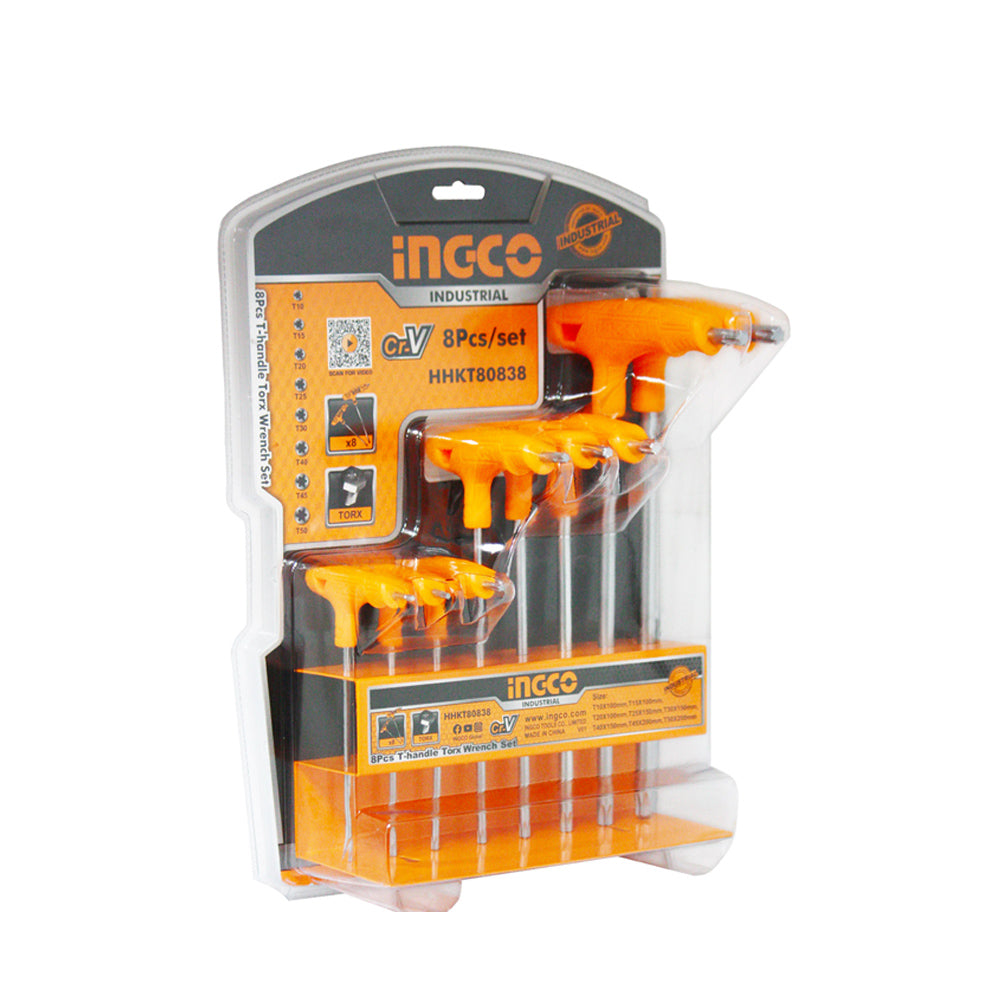 Industrial 8 Pcs T-Handle Torx Wrench Set HHKT80838 ING-HT - Image 2