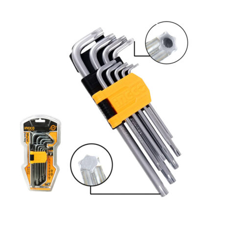 Ingco Industrial 9pcs/set Torx Wrench Allen Key Cr-V ING-HT