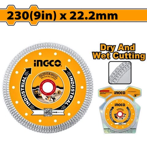 230(9in) x 22.2mm Wet and Dry Ultrathin Diamond Disc (mesh rim) DMD082301HT ING-AC