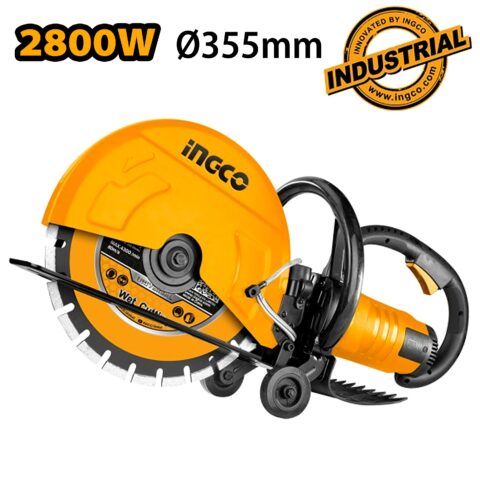 2800W Industrial Power Cutter Saw Suitable for Cutting Concrete, etc. PC3558 ING-PT