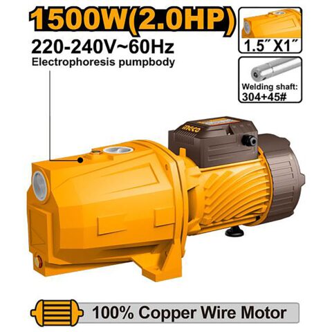 1500W(2.0HP) Self-Priming Jet Pump JP150068-5 ING-WP