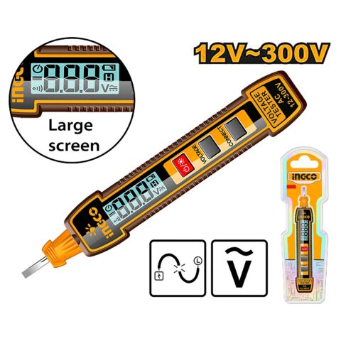 AC 12-300V Digital Tester Pencil with Sound and Light Alarm HSDT33001 ING-MT