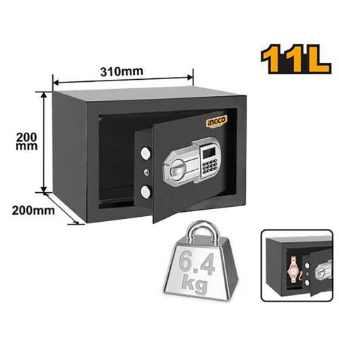 11 Liters Electronic Security Safety Box Vault with Digit Code ESF2002 ING-EL