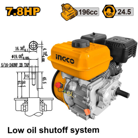 Industrial Marine Low Speed Gasoline Engine Generator GELS1681P / GELS1682P / GEMR1902P ING-EN