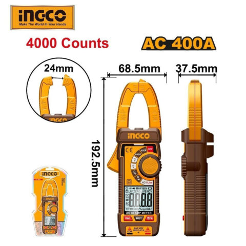 Digital AC TRUR RMS 4000counts Digital Clamp Meter Multimeter Multi Tester DCM62001 ING-MT