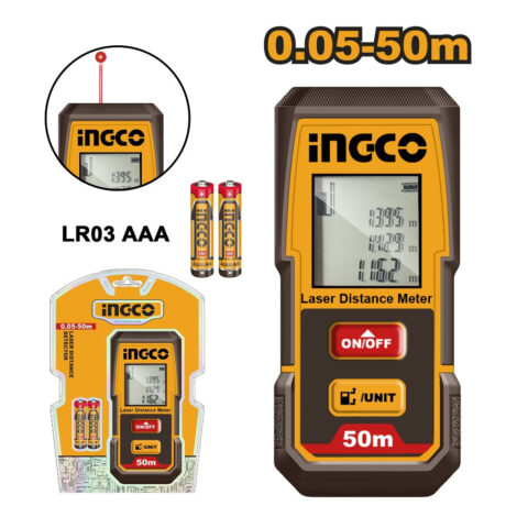 Ingco Laser Distance Detector with Measuring Range:0.05-50m HLDD0508 ING-HT