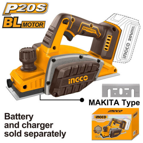 P20S/20V Lithium-Ion Cordless Planer with Brushless Motor CRLI20401 ING-CT
