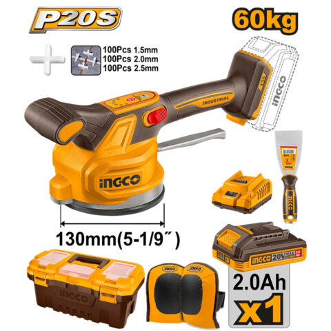 Ingco P20S/20V Lithium-Ion Cordless 60KG Cordless Tile Vibration Machine CTVLI20015