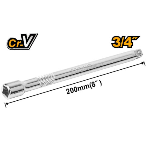 Ingco Industrial (3/4inch 200mm) Chromed Plated & CR-V Material Extension Bar HEB34081