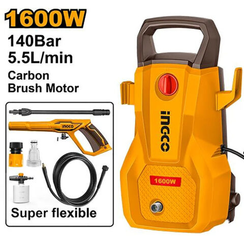 Ingco  High Pressure Washer (140Bar (2030PSI)/1600W) HPWR16008P ING-PT