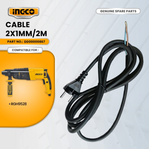 INGCO DD00000867 Cable 2X1mm² 2M