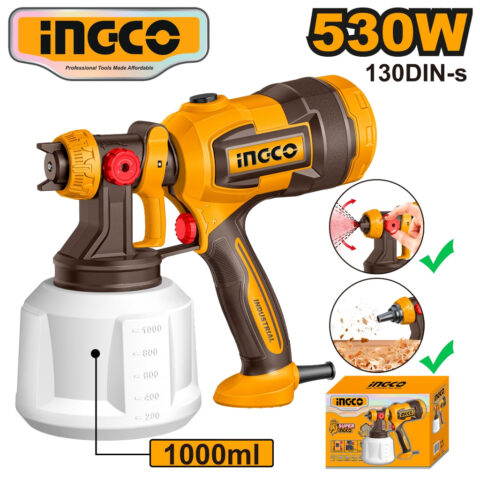 Ingco Spray Gun with Plastic Container 530W SPG4506 ING-PT