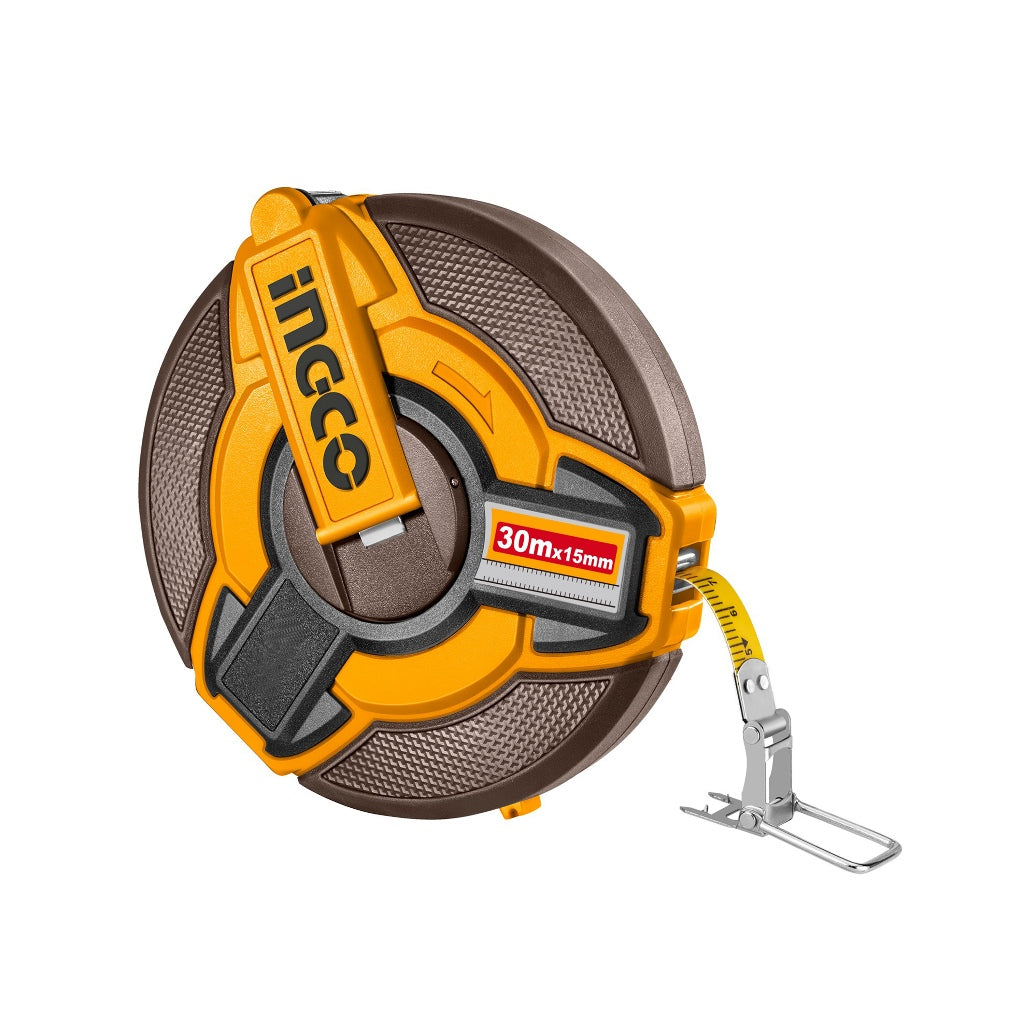 Ingco Fast Rewind Steel Measuring Tape 30M x 12.5mm | 30M/100FT HSMT0830 ING-HT