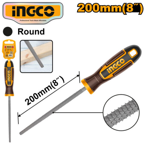 Ingco  Round Wood File 200mm HWRF088 ING-HT