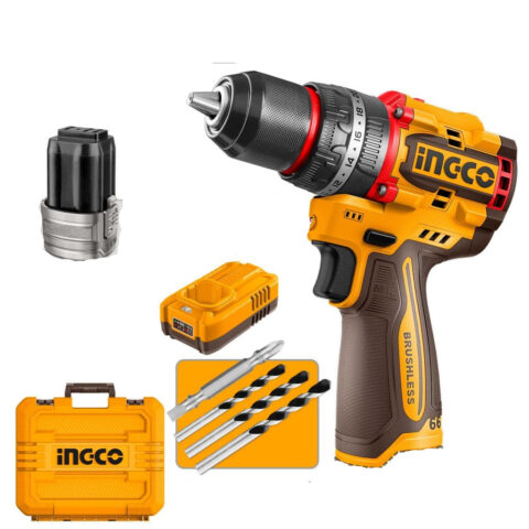 Ingco 16V/M16 Lithium-Ion Compact Brushless Cordless Impact Drill 66N.m CIDLI16682 ING-CT
