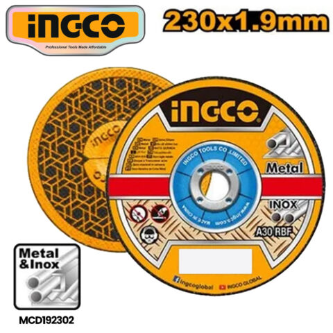 Ingco Abrasive Metal Cutting Disc 230X1.9mm MCD192302 ING-HT