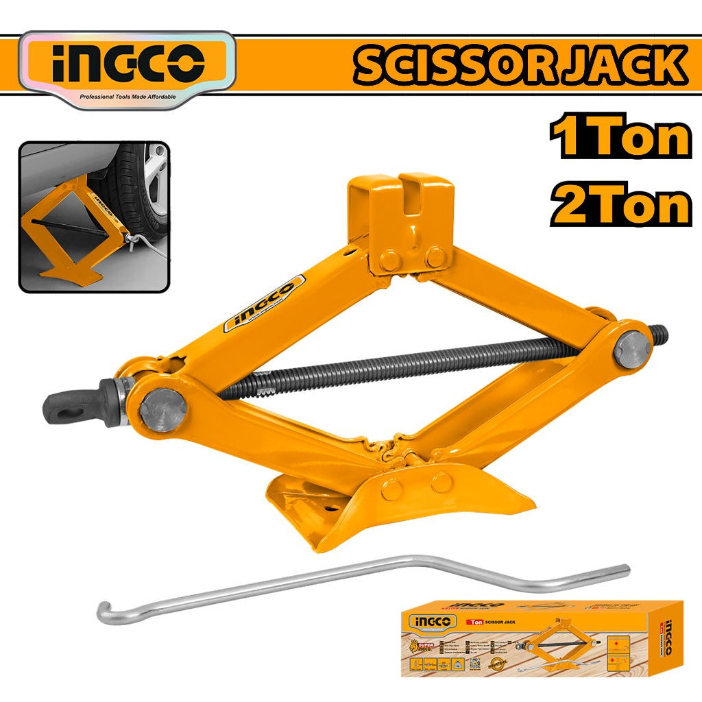 Ingco Heavy Duty Off-road Scissor Jack 1 Ton and 2 Ton ING-HT - Image 2