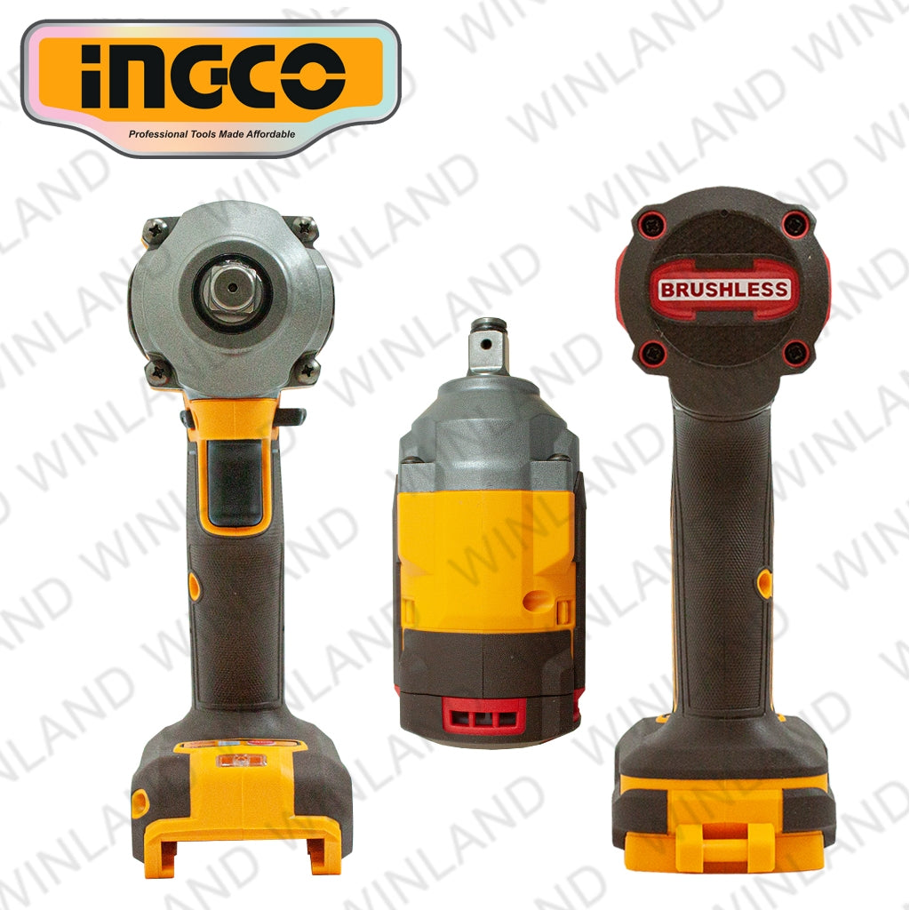Ingco P20S 20V Brushless Cordless Impact Wrench 405Nm Lithium-Ion-CIWLI20451 ING-CT - Image 3