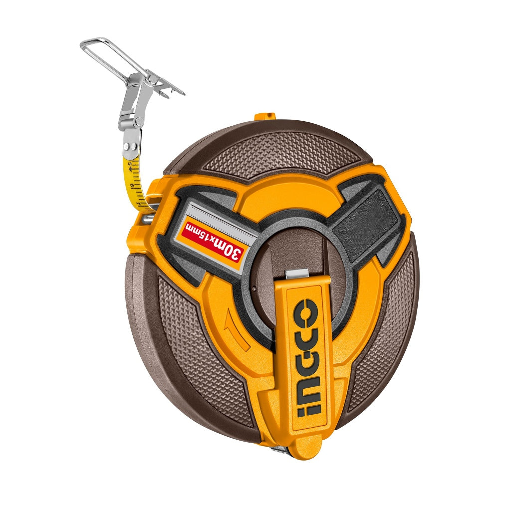 Ingco Fast Rewind Steel Measuring Tape 30M x 12.5mm | 30M/100FT HSMT0830 ING-HT - Image 3