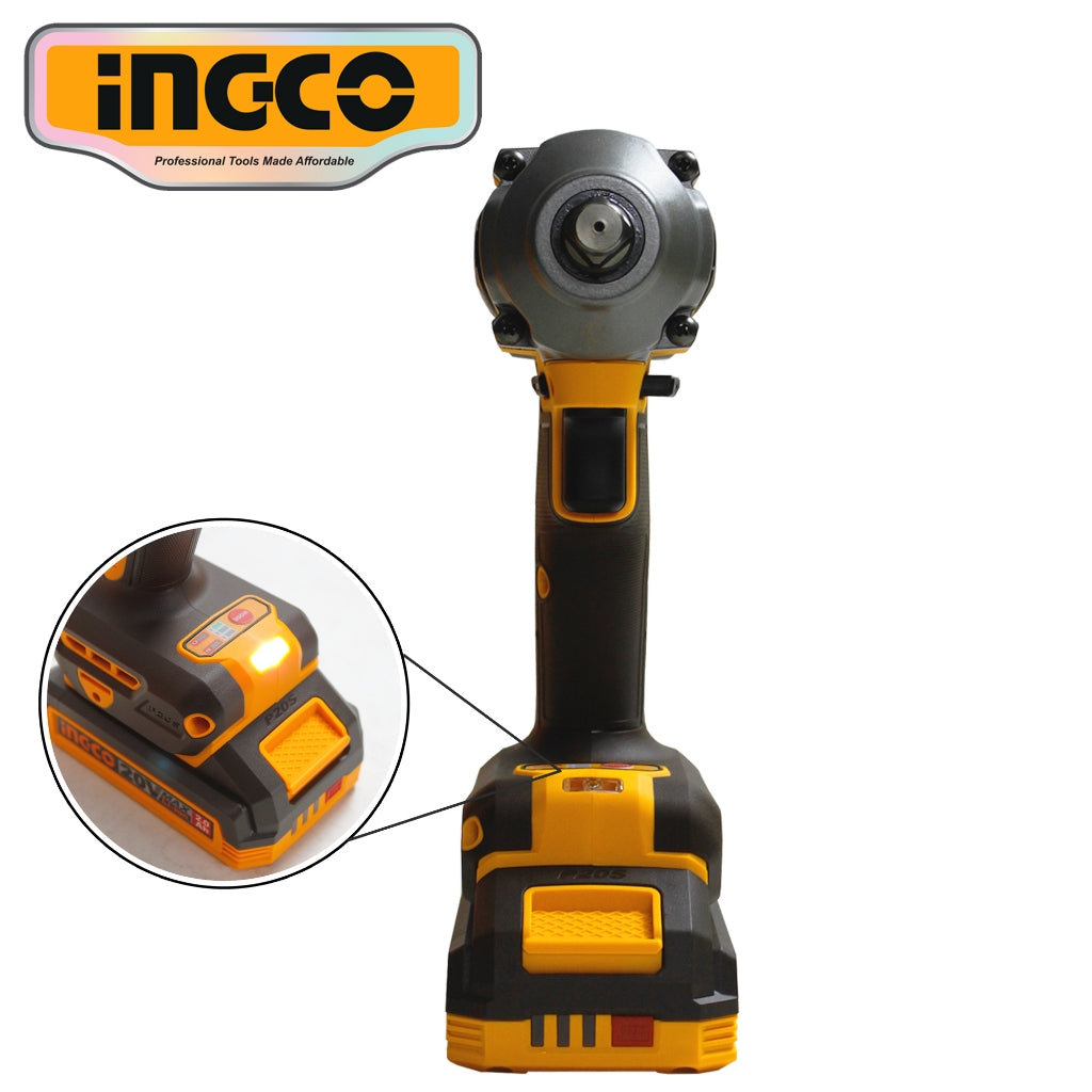 Ingco P20S/20V Lithium-ion Brushless AI Impact Wrench 1/2" 405N.m ING- CT - Image 4